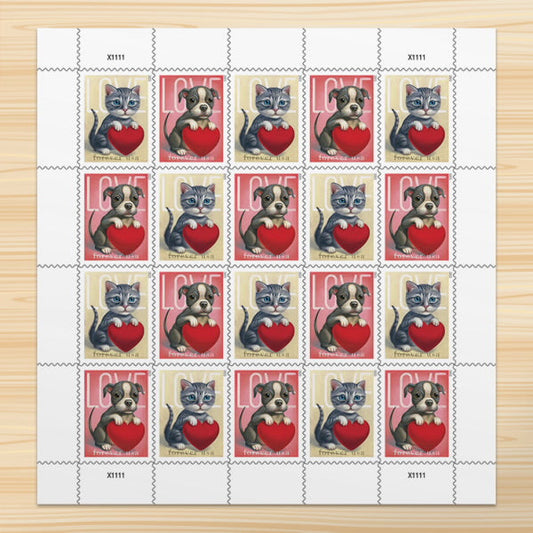 Love 2023 Stamps, Sheet of 100