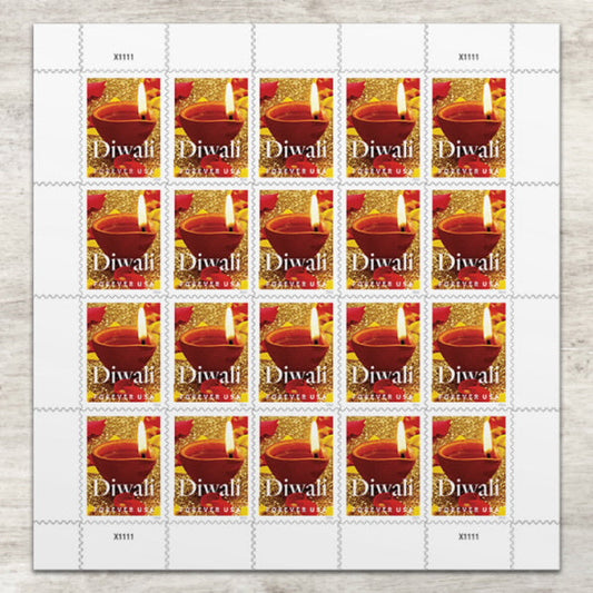 Diwali Stamps, Sheet of 100