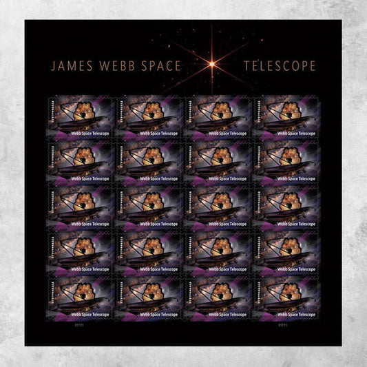 James Webb Space Telescope Stamps, Sheet of 100