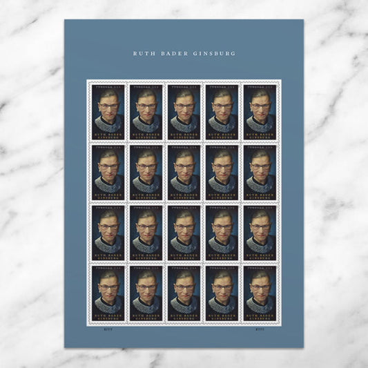 Ruth Bader Ginsburg Stamps, Sheet of 100
